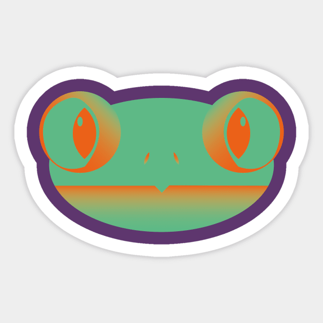 Frog Sticker by TarallaG